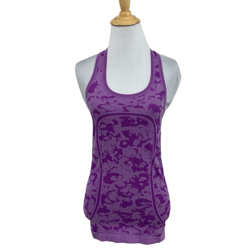 Lululemon Tank Top Womens 4 Crocus Purple Swiftly Tech Racerback Vented Seamless